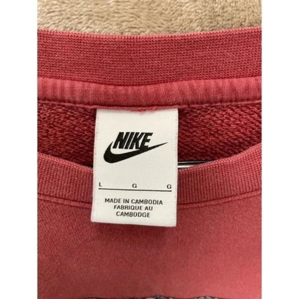 Nike Zero Gravity Crewneck Sweatshirt Red‎ Graphic Print Spellout Size L VTG